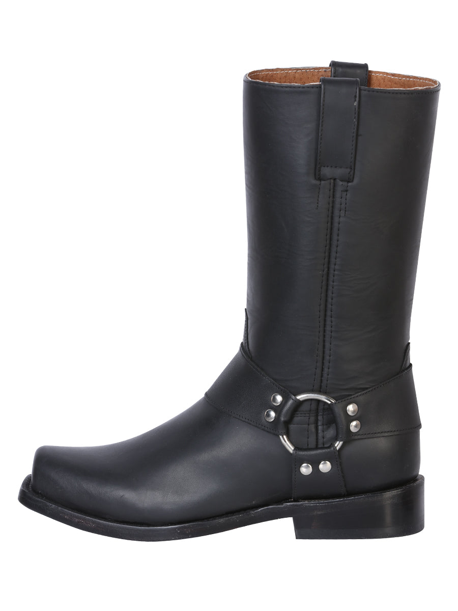 El General Rodeo Bravo Men's Biker Boot - Waxy Black 134
