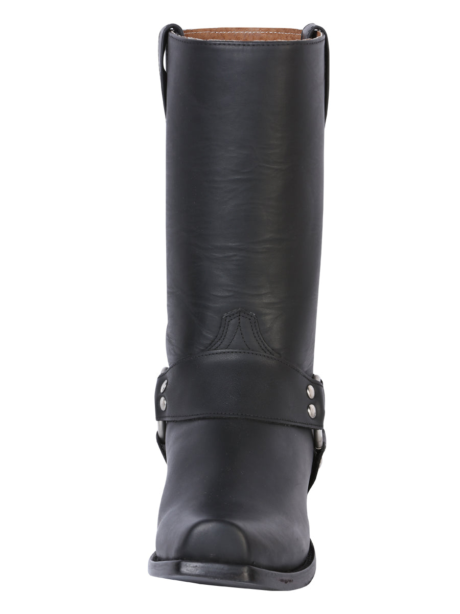 El General Rodeo Bravo Men's Biker Boot - Waxy Black 134