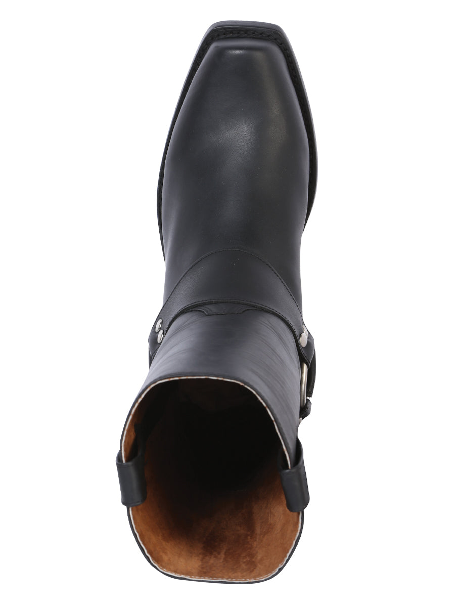 El General Rodeo Bravo Men's Biker Boot - Waxy Black 134