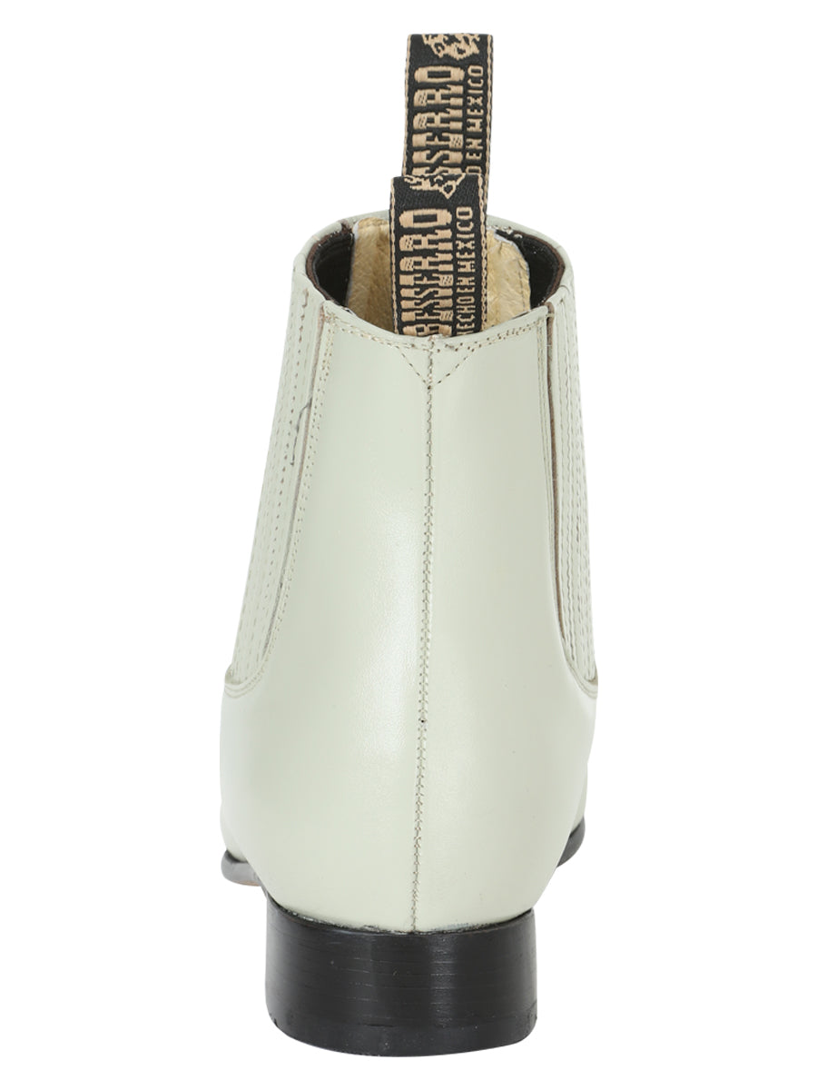 El Besserro Men's Charro Ankle Boot - Leather Bone 201