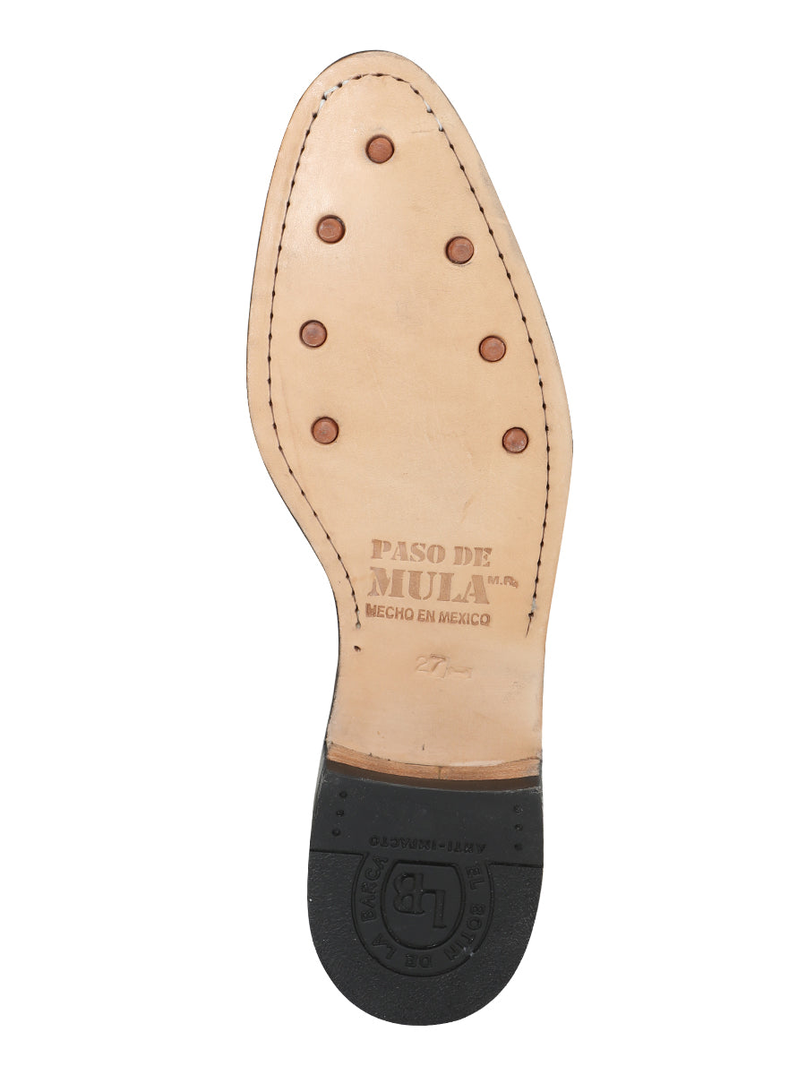 La Barca - Traditional Charro Ankle Boot - Leather Bone 208