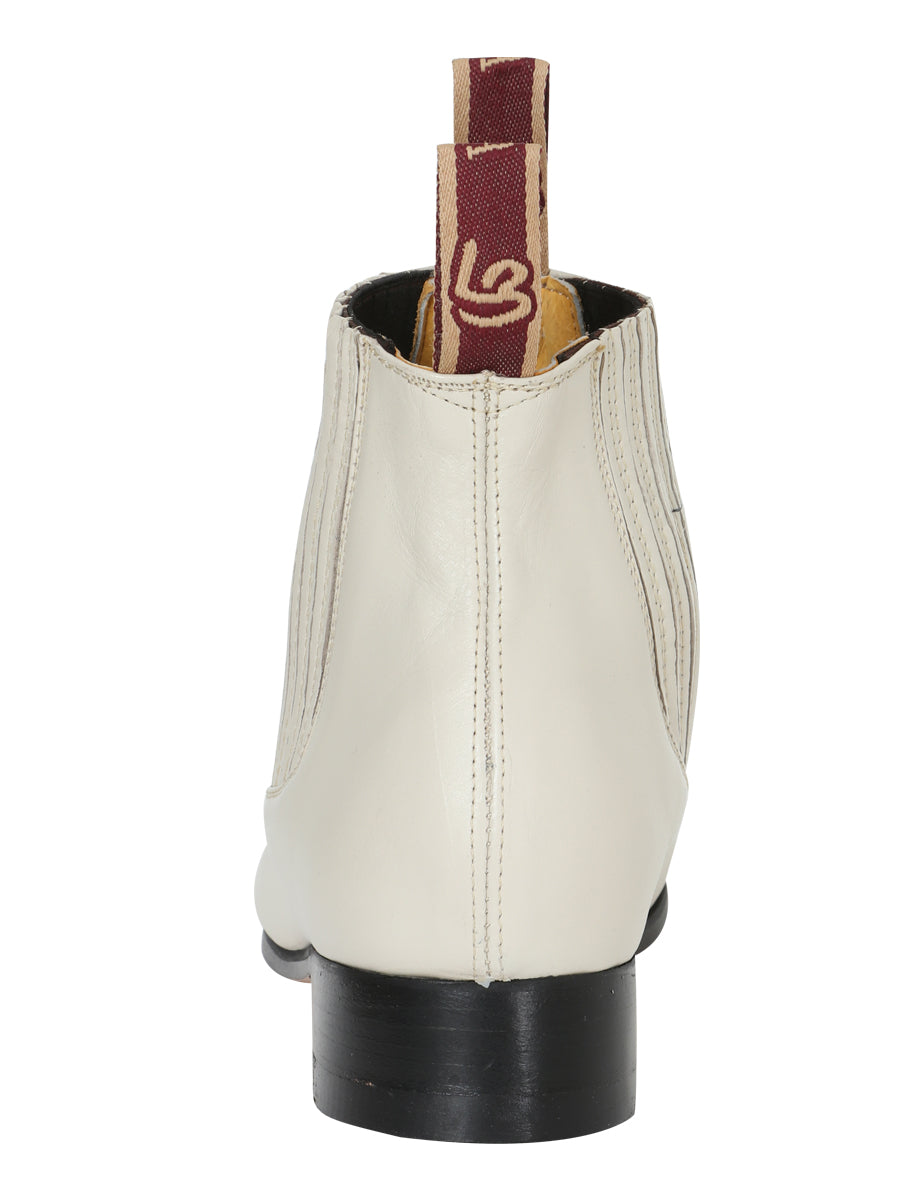 La Barca - Traditional Charro Ankle Boot - Leather Bone 208