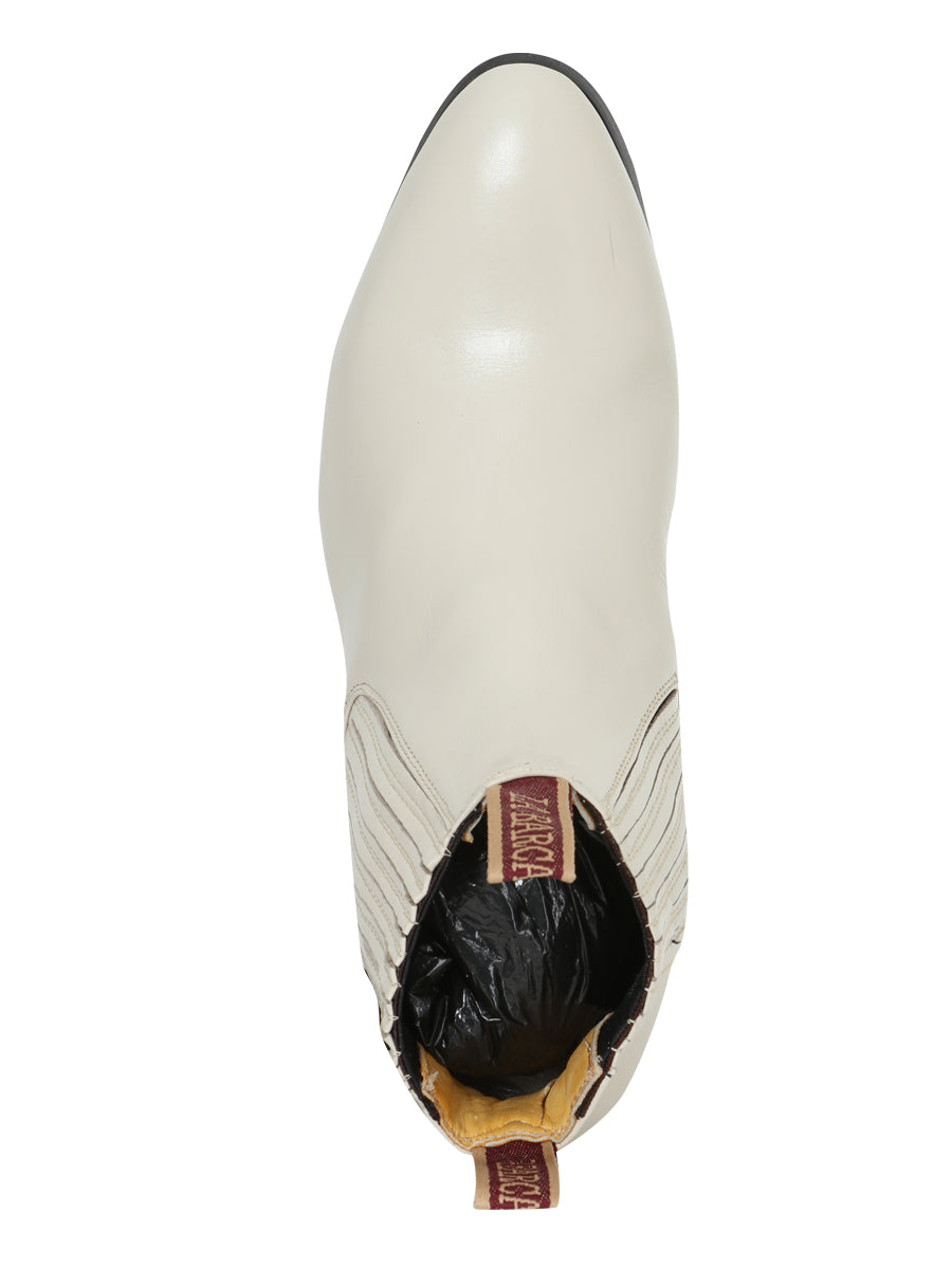 La Barca - Traditional Charro Ankle Boot - Leather Bone 208