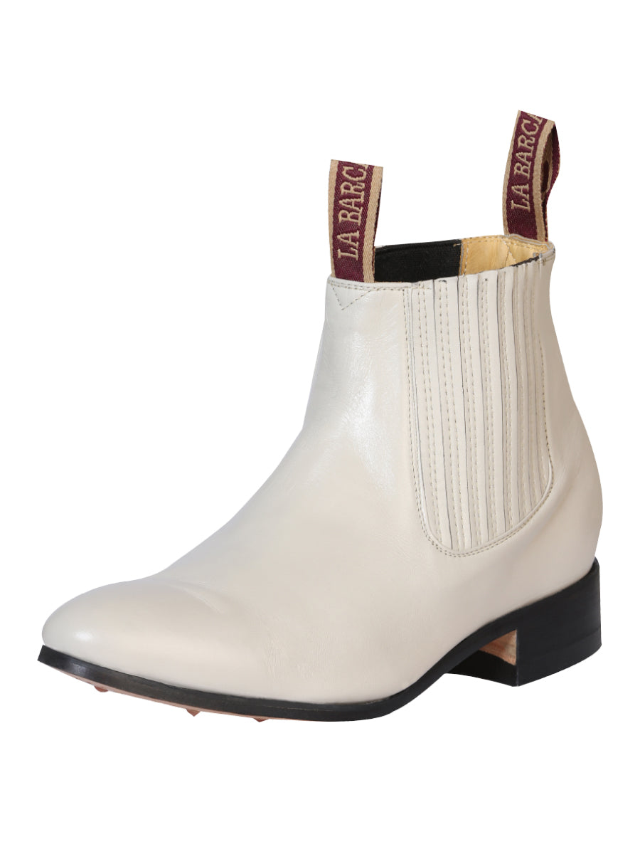 La Barca - Traditional Charro Ankle Boot - Leather Bone 208