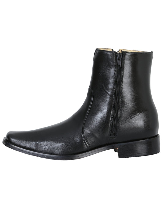 EL Besserro Dress Boot/Botin With Zipper - Black 10661