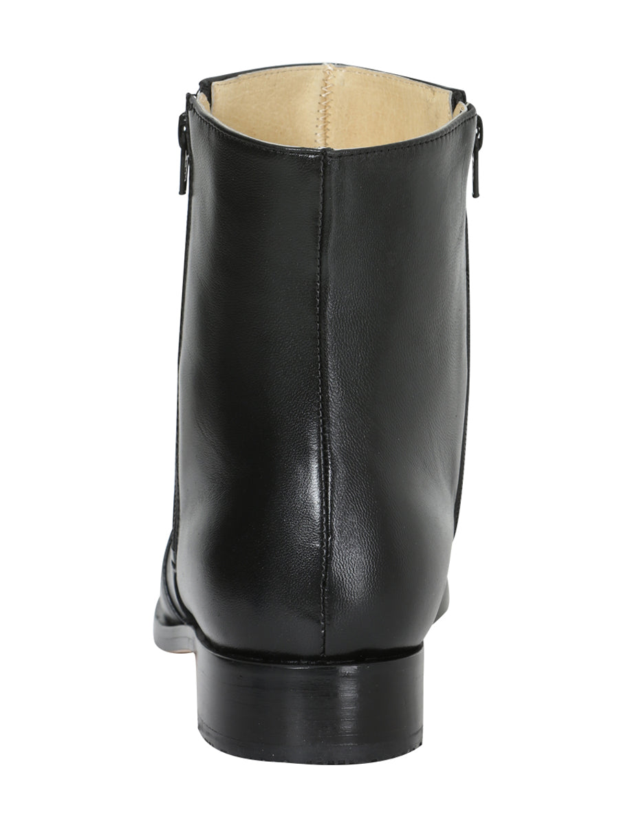 EL Besserro Dress Boot/Botin With Zipper - Black 10661