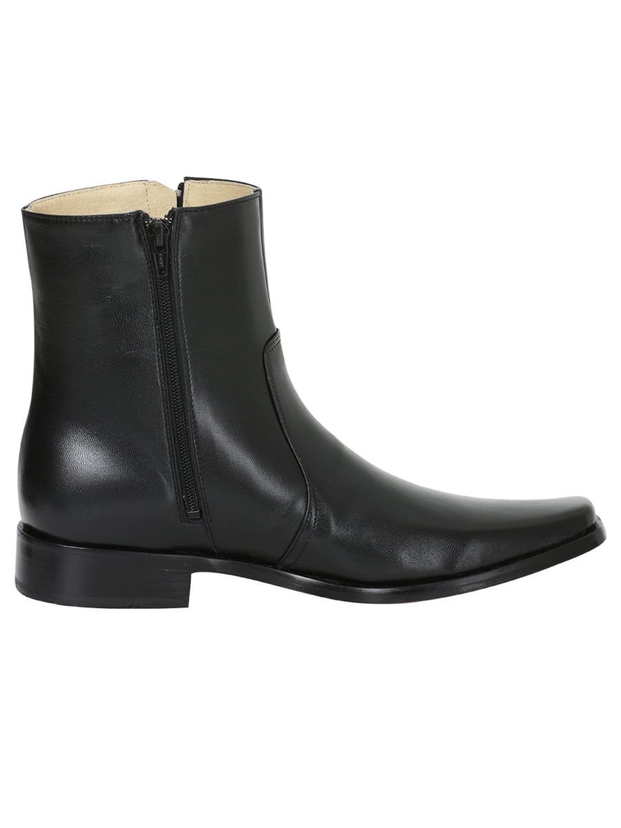 EL Besserro Dress Boot/Botin With Zipper - Black 10661