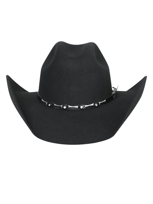 El General Wool Cowboy Hat - J Brim/Minnick Crown - Black 23075
