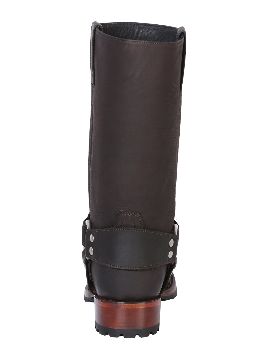 El General Men's Biker Boot - Crazy Dark Brown 40673