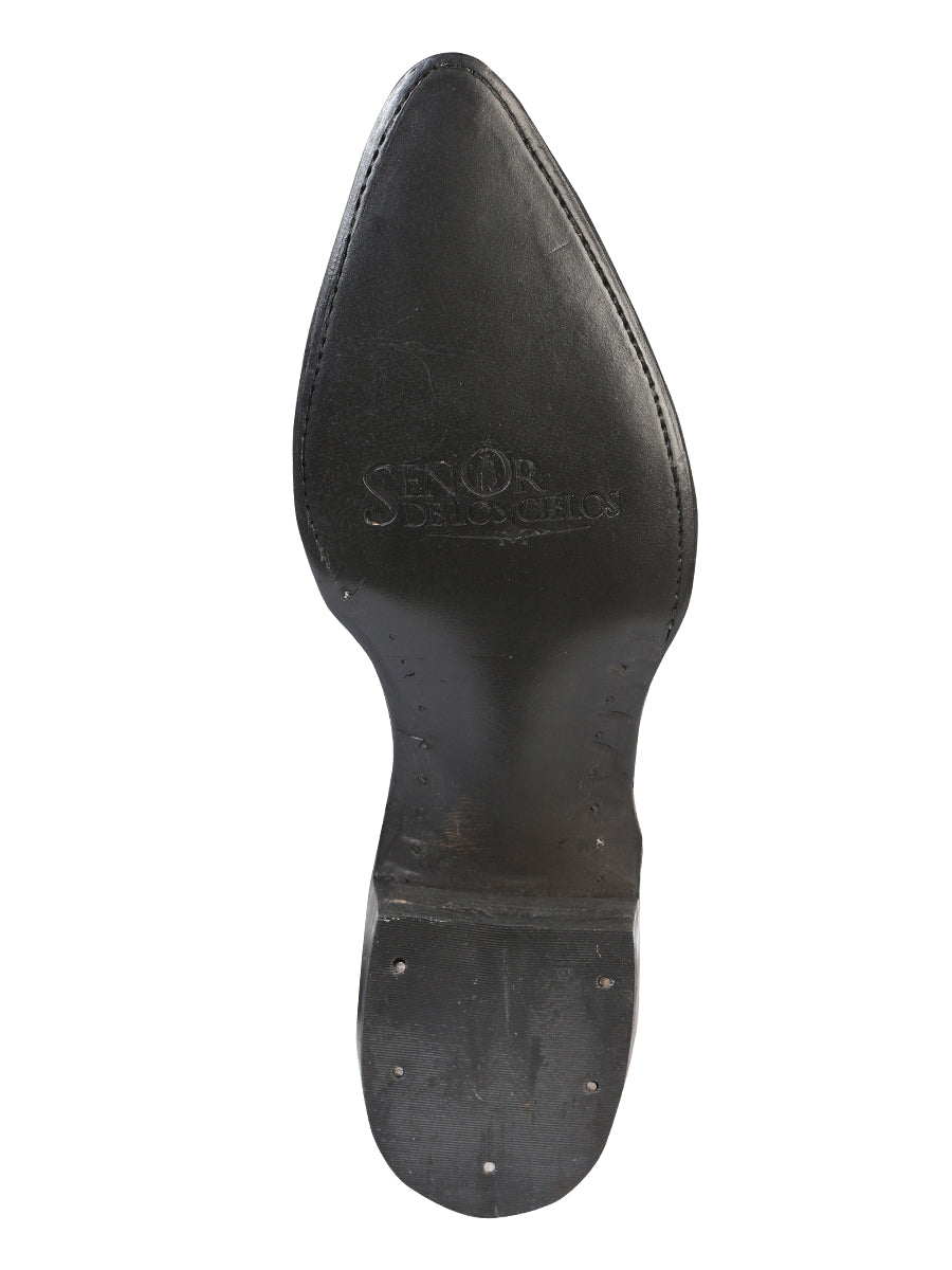 El Señor de los Cielos x El General Men’s Cowboy Boot - Butter Ostrich Print 40837