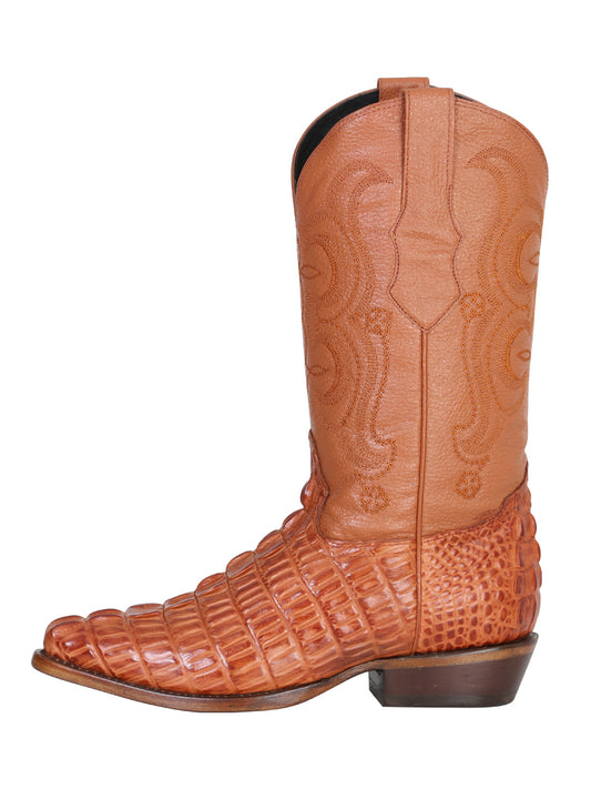 El Senor de los Cielos x El General Men's Cowboy Boot - Cognac Caiman Print 40841