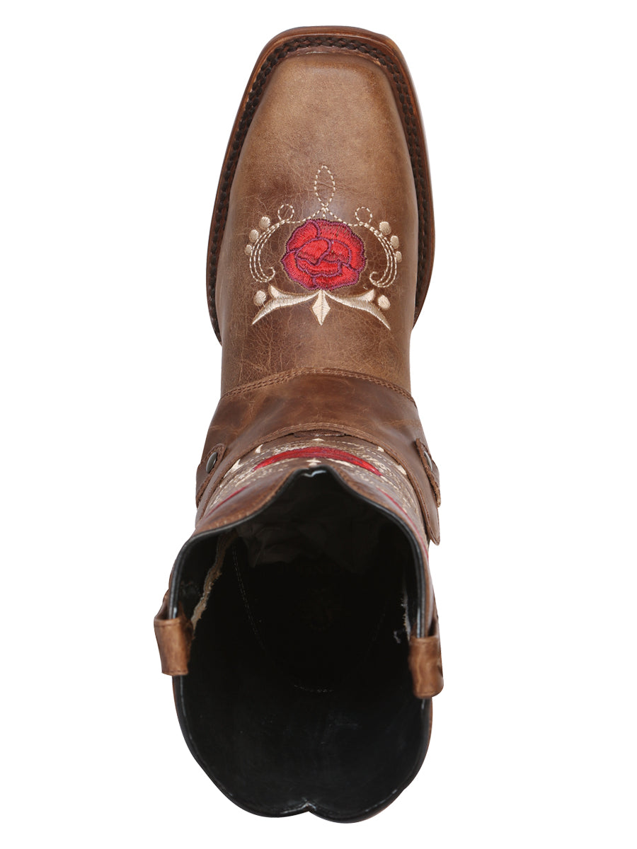 El General Women's Square Toe Cowboy Boot - Rustic Tang 41783
