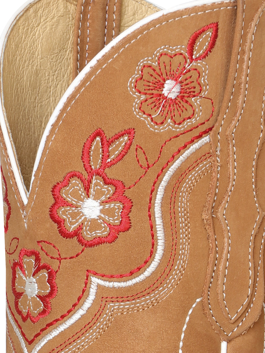 El General Womens Rodeo Boot - Nubuck Peach 42979