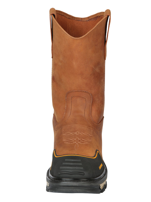 El General Men’s Square Toe Work Boot - Crazy Leather - Kansas 44689
