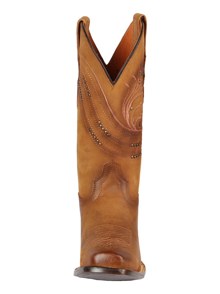 El General Women’s Square Toe Cowboy Boot - Crazy Honey 44852