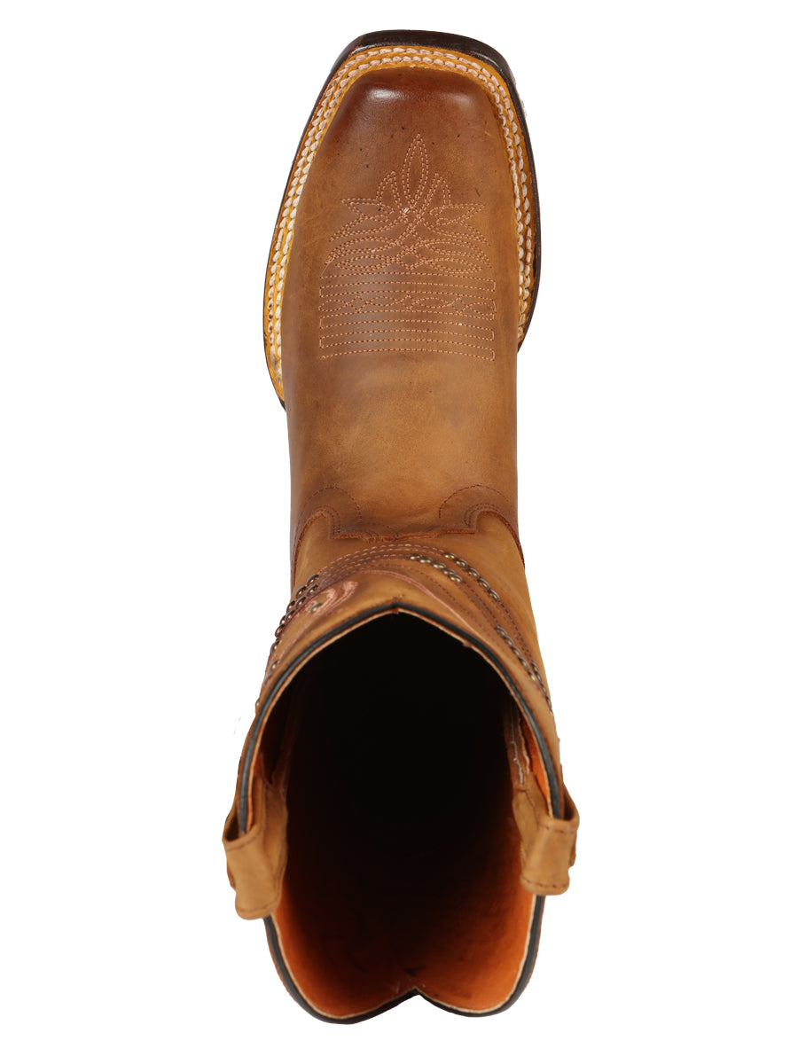 El General Women’s Square Toe Cowboy Boot - Crazy Honey 44852
