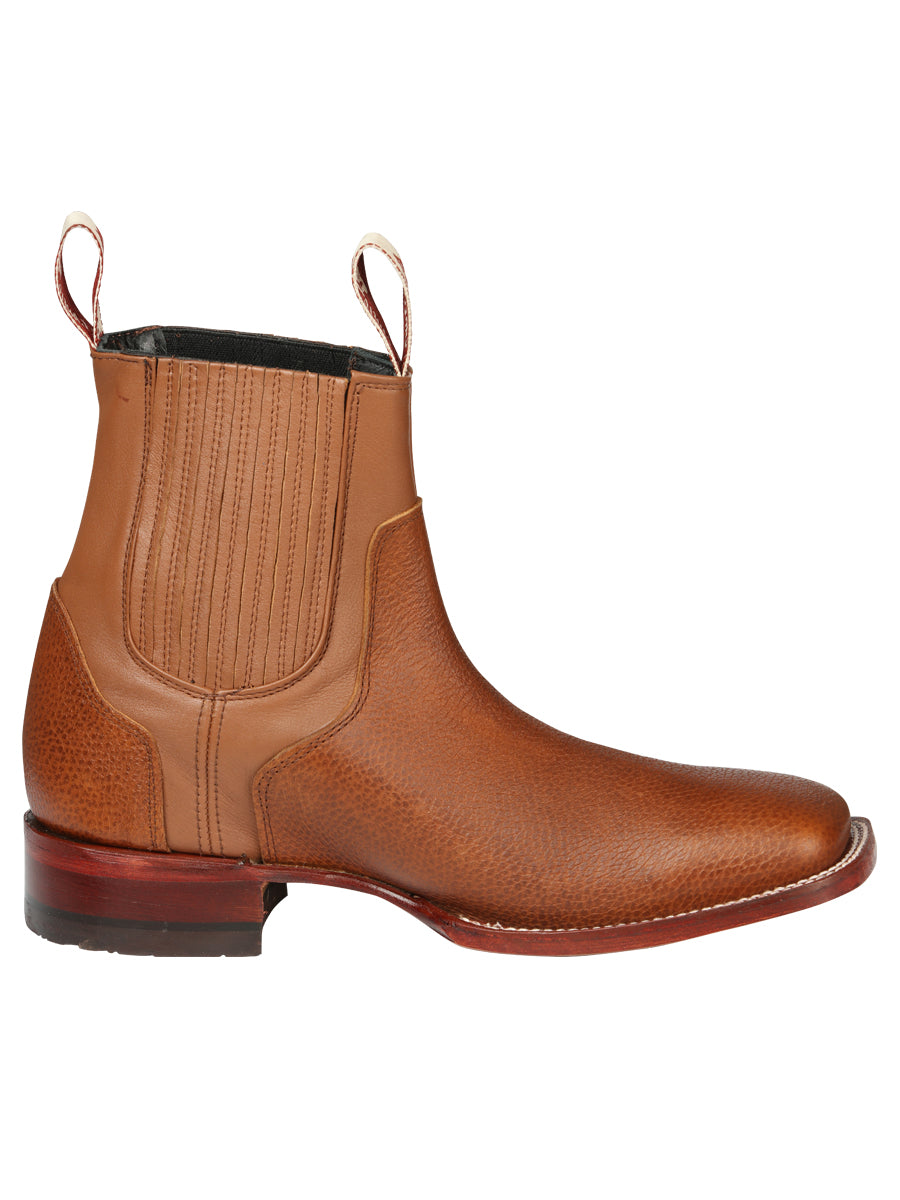 El Canelo Men’s Square Toe Ankle Boots - Caisson Tan 45209