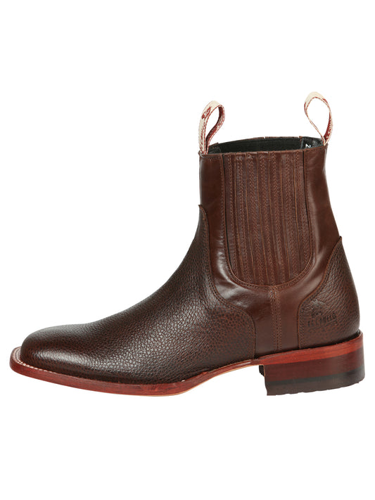 El Canelo Men’s Square Toe Ankle Boots - Caisson Choco 45210