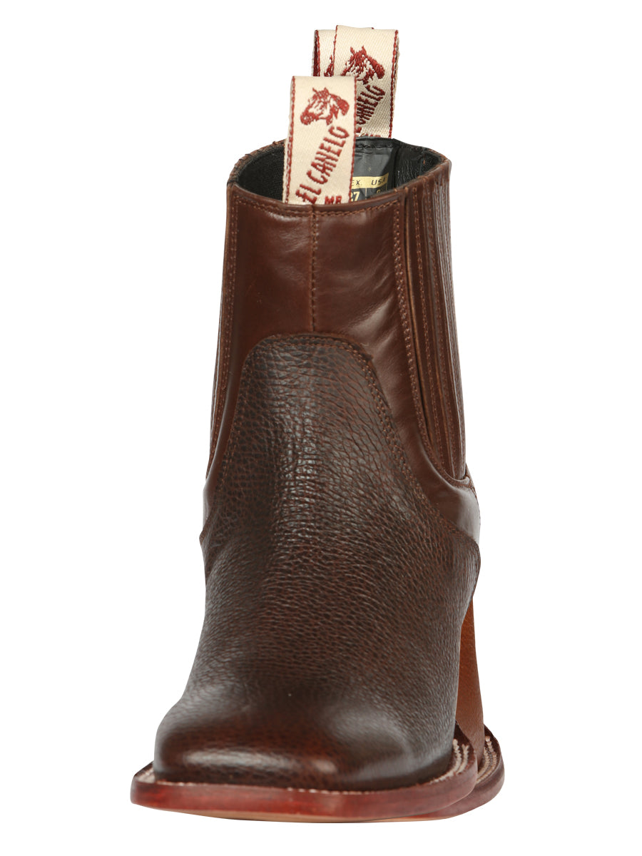 El Canelo Men’s Square Toe Ankle Boots - Caisson Choco 45210