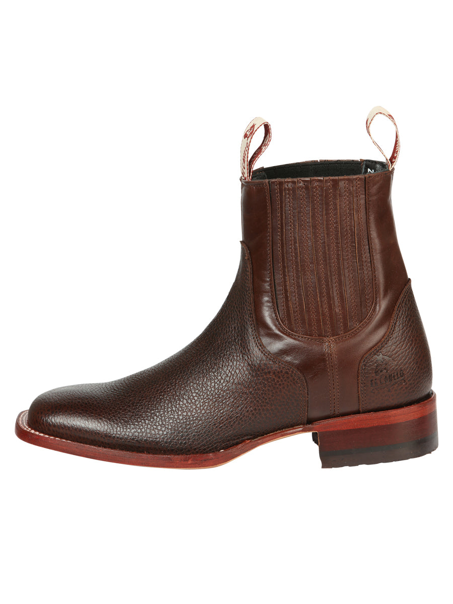 El Canelo Men’s Square Toe Ankle Boots - Caisson Choco 45210