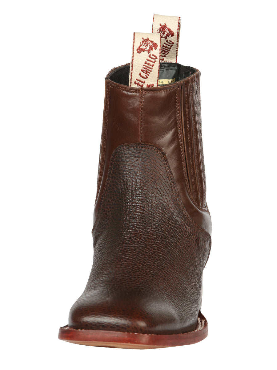 El Canelo Men’s Square Toe Ankle Boots - Caisson Choco 45210