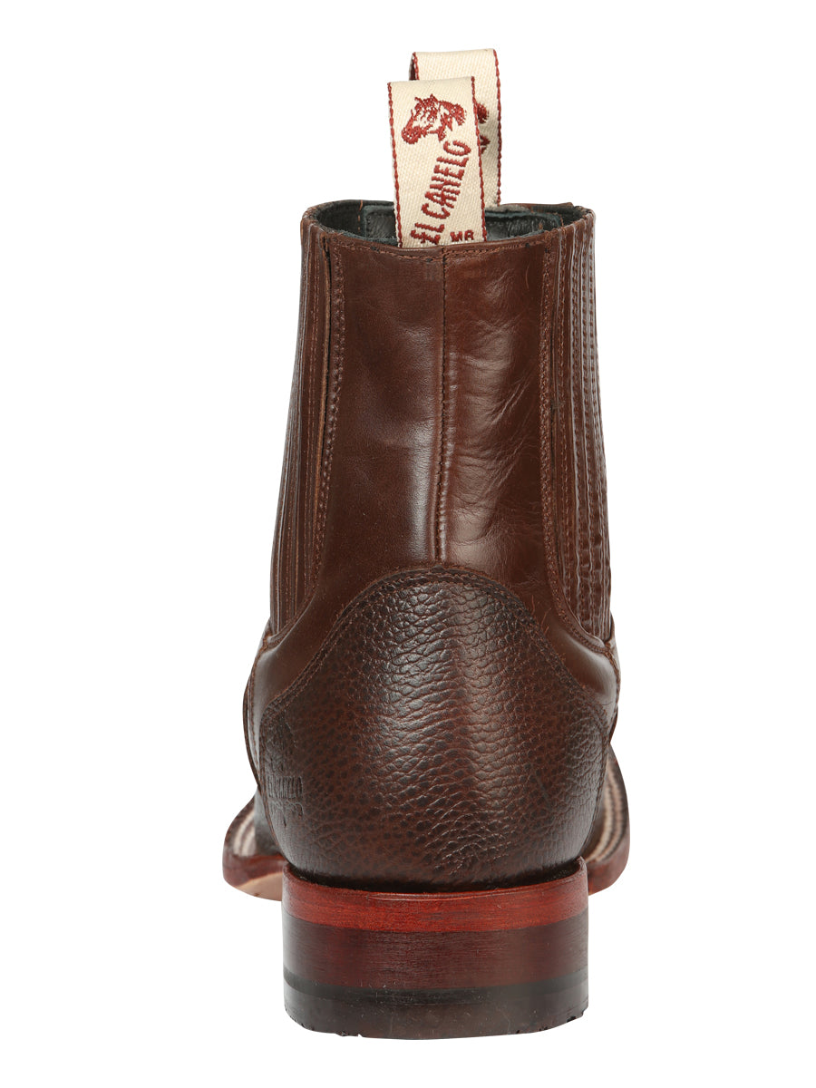 El Canelo Men’s Square Toe Ankle Boots - Caisson Choco 45210