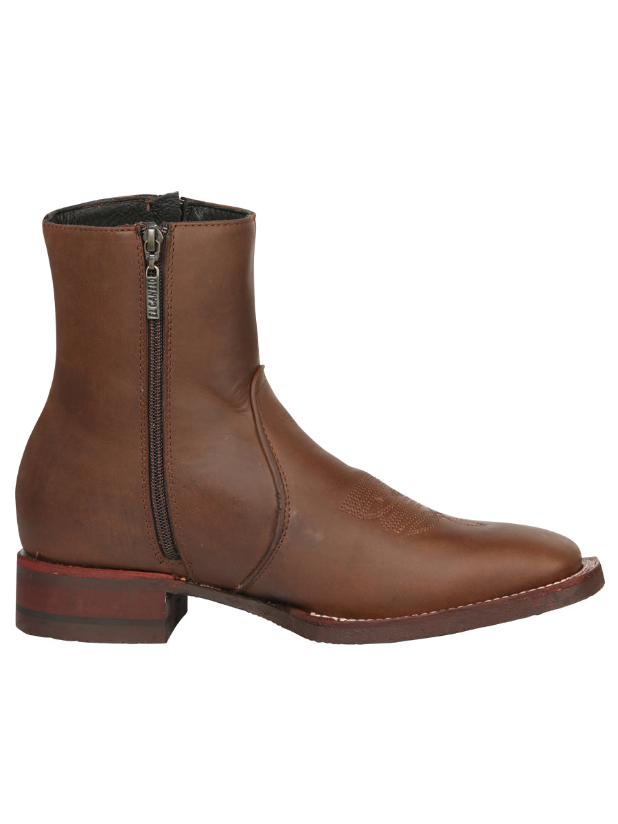 El Canelo Men’s Ankle Boots Botines - Crazy Leather Wood 45214