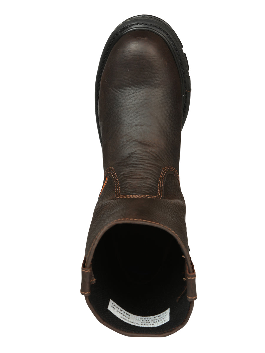 Buffalo & Bull Men’s Work Boots with Steel Toe- Bovine Leather - Rino Moka 45260
