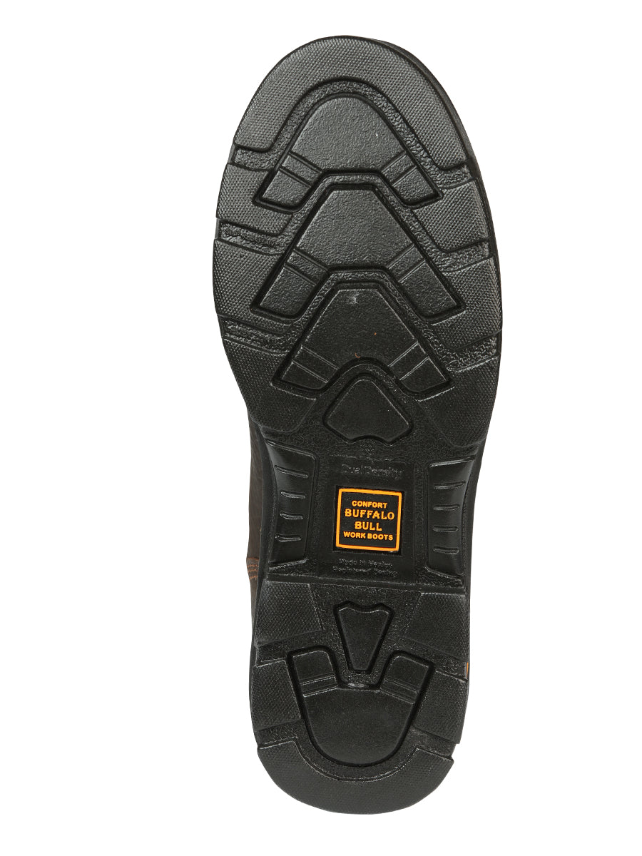Buffalo & Bull Men’s Work Boots with Steel Toe- Bovine Leather - Rino Moka 45260