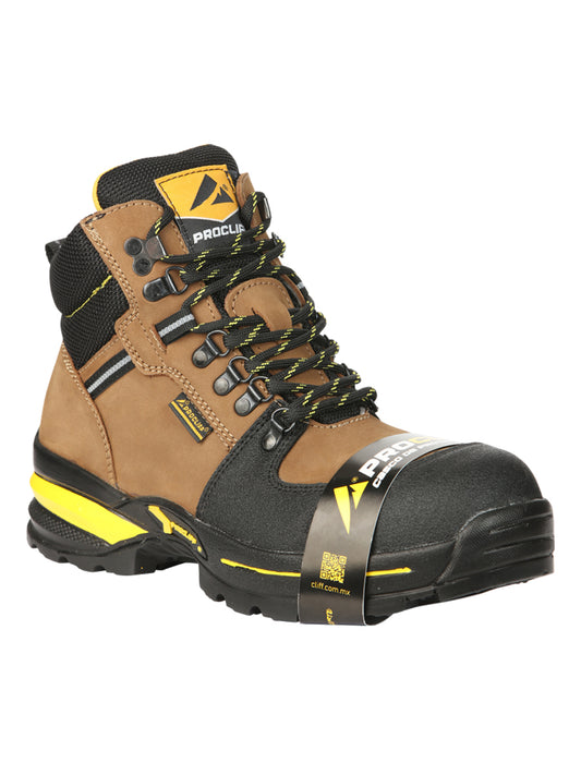 Pro Cliff Men’s Work Boots with Laces/Steel Toe - Nobuck Maple 45286