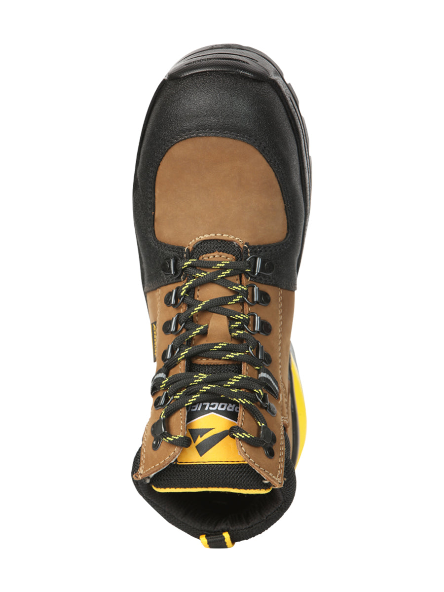 Pro Cliff Men’s Work Boots with Laces/Steel Toe - Nobuck Maple 45286