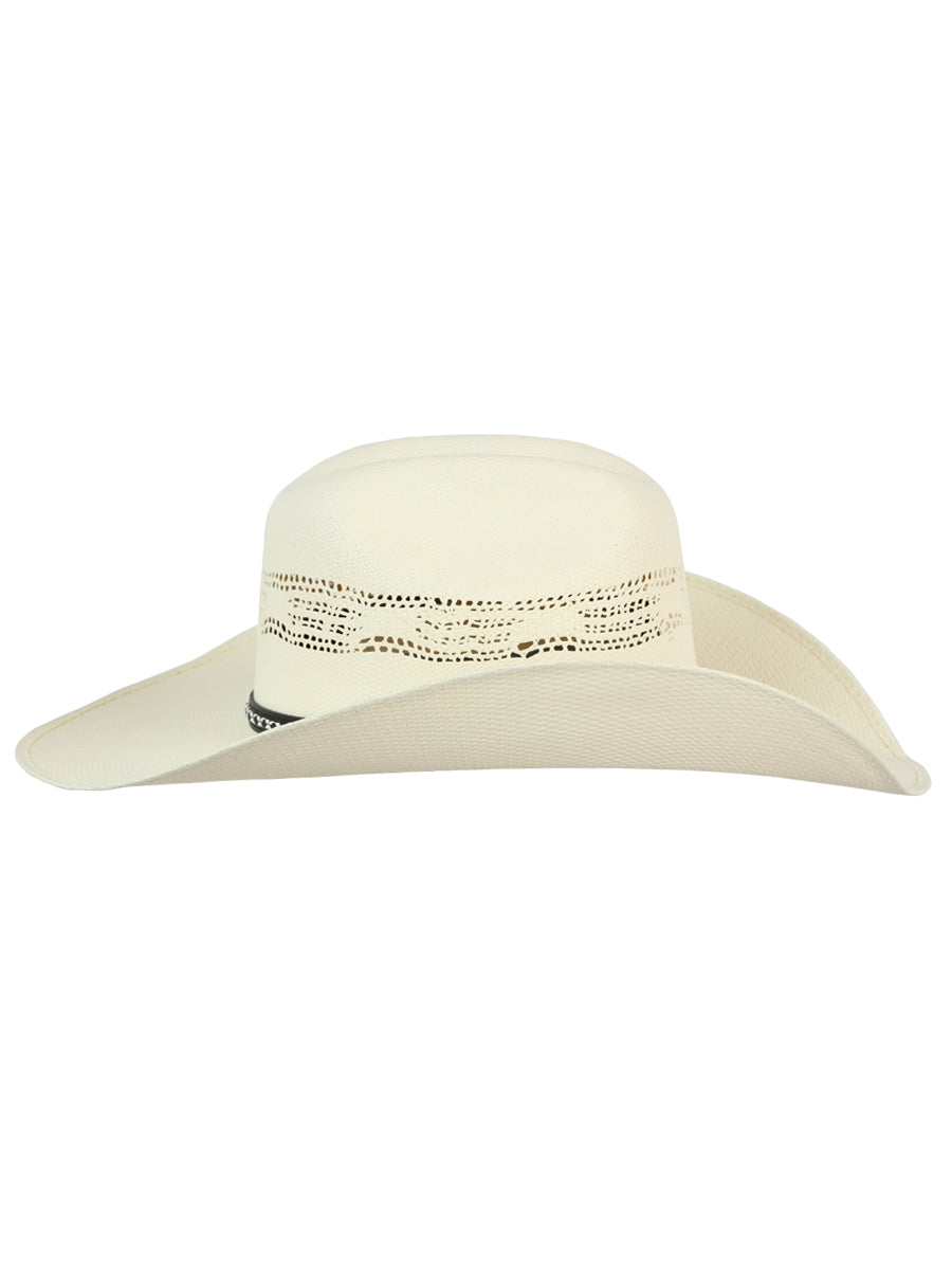 El General Men's 20X Palm Straw Western Cowboy Hat - Bangora Toro JB Brim 45763