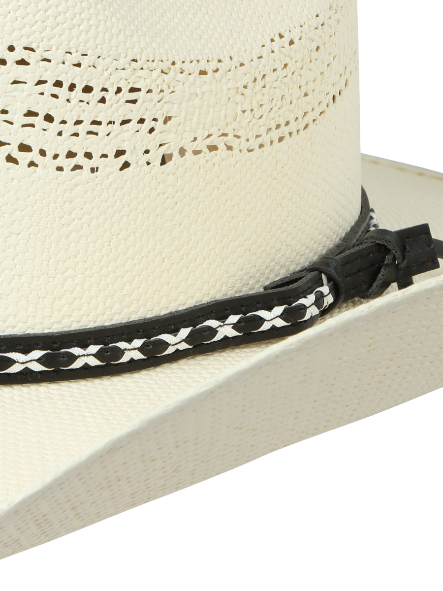 El General Men's 20X Palm Straw Western Cowboy Hat - Bangora Toro JB Brim 45763