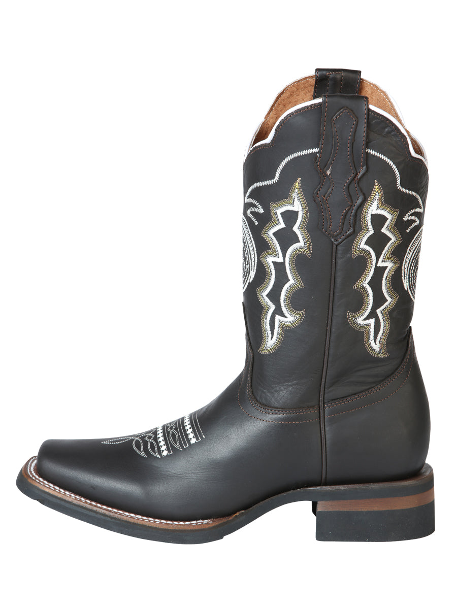 El General Men's Narrow Square Toe Cowboy Rodeo Boot - Crazy Choco - 51114