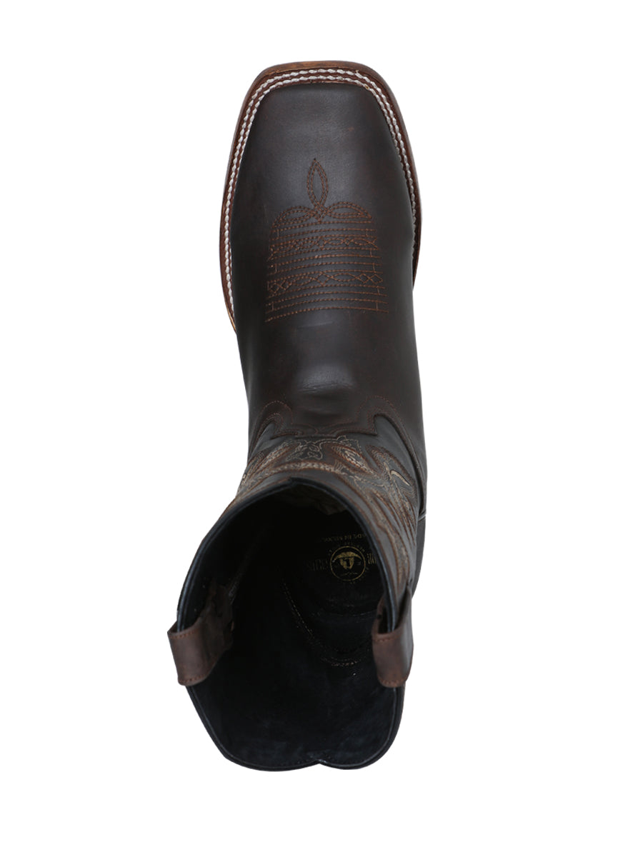 El Senor de los Cielos x El General Square Toe Cowboy Rodeo - 100% Leather - Crazy Choco 124067