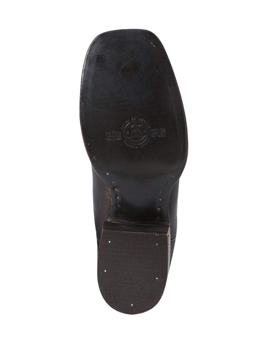 El Senor de los Cielos x El General Square Toe Cowboy Rodeo - 100% Leather - Crazy Choco 124067