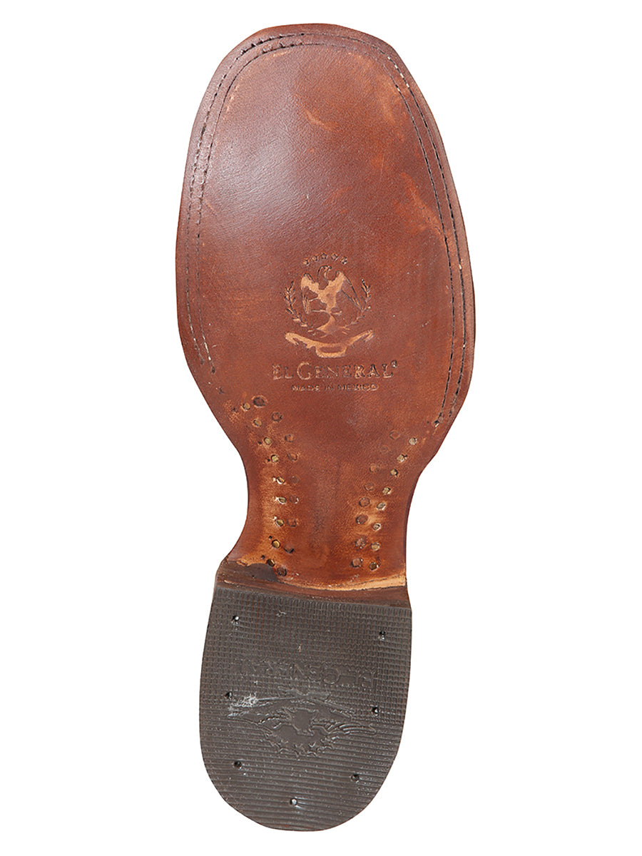 El General Square Toe Ankle Chelsea Boot - Botin Charro Cuadrado Sin Ringle - Nobuck Sand 126194