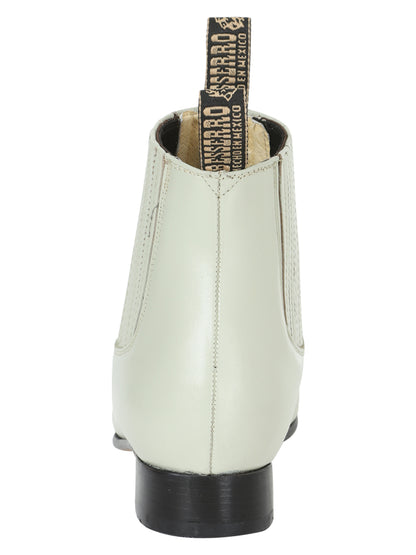 El Besserro Men's Charro Ankle Boot - Leather Bone 201