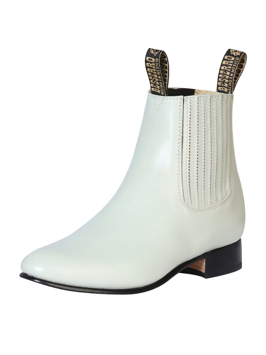 El Besserro Men's Charro Ankle Boot - Leather Bone 201