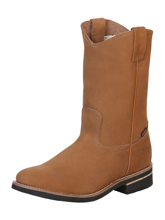Establo Men's Work Boot - Leather Nubuck - Cinnamon 303