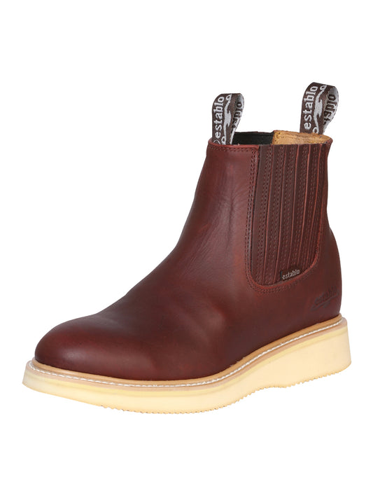 Establo Men’s Ankle Work Boot - Grasso Leather - Shedron 321