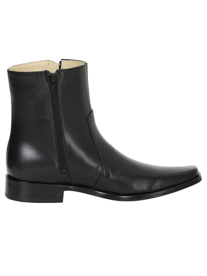EL Besserro Dress Boot/Botin With Zipper - Black 10661
