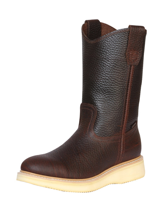 Establo Men’s Leather Work Boot  - Brown 23369