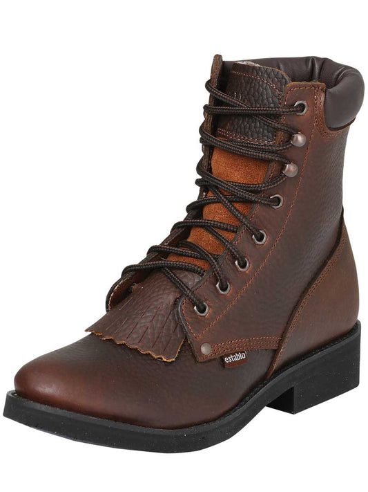 Establo Men’s Work Ankle Boot - Honey Lace-Up 32584