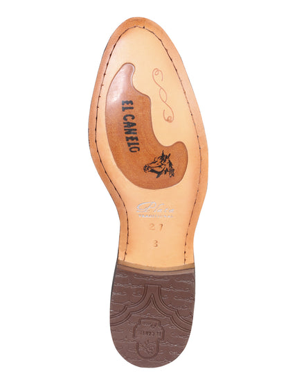 El Canelo Plata Botin Charro Ankle Boot - Nubuck Brown 34291