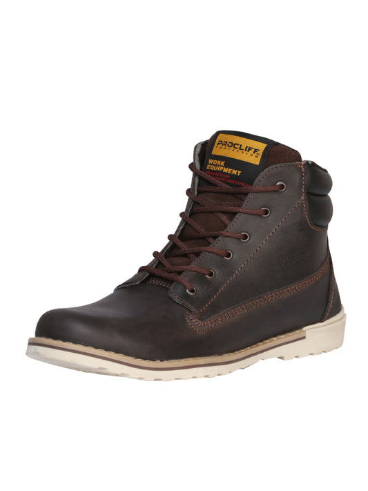 ProCliff Women's Work Ankle Boot with Laces - Brown 35200