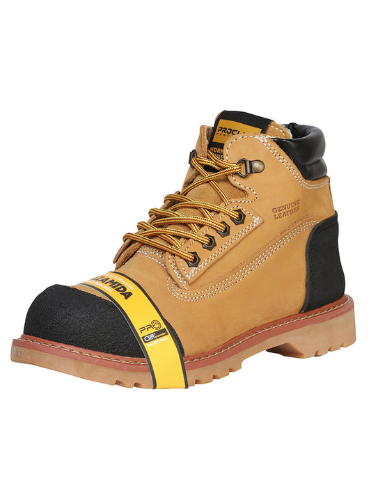 ProCliff Men's Steel Toe Lace-Up Work Boot - Nubuck Honey 35218