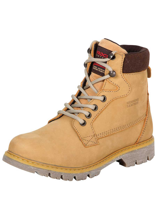 ProCliff Women's Work Ankle Boot with Laces  - Honey Brown 35227