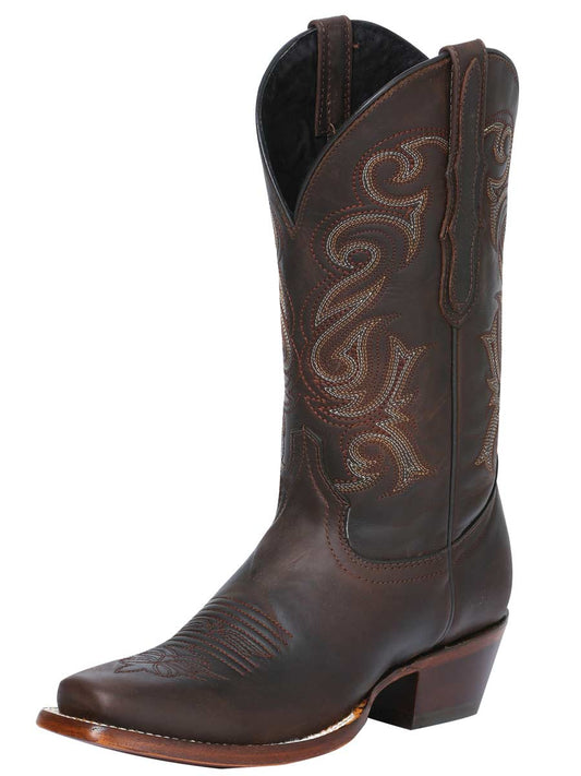 El General Women's Square Toe Cowboy Boot - Crazy Choco 40661