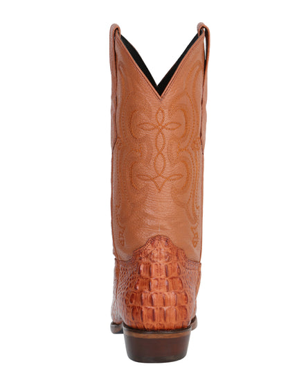 El Senor de los Cielos x El General Men's Cowboy Boot - Cognac Caiman Print 40841